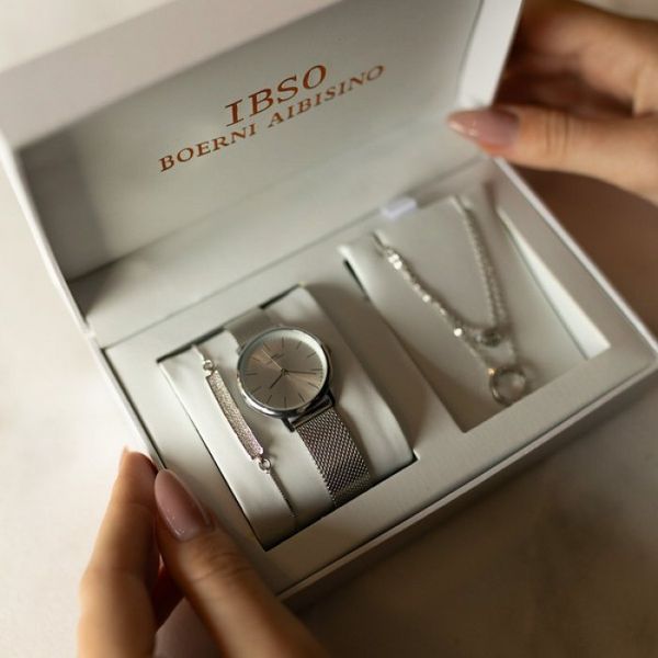 Жіночий годинник Baosaili BOX IBSO Silver 1566 фото