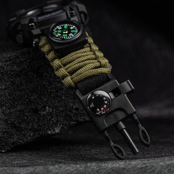 Чоловічий водостійкий тактичний годинник Besta Tactical 1520 фото