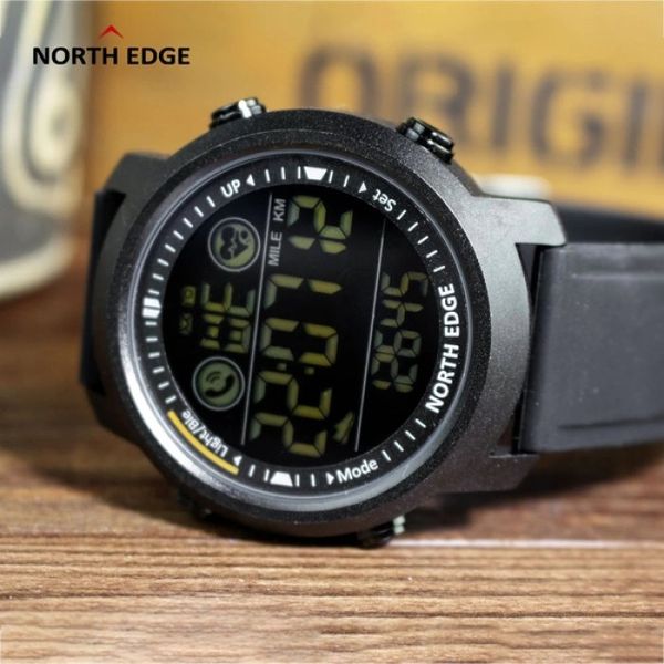 Чоловічий водостійкий тактичний годинник North Edge Laker 5BAR 9990 фото