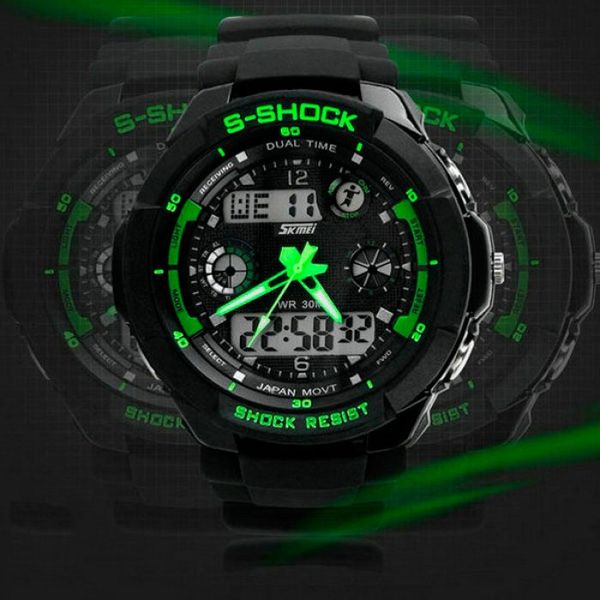 Годинник Skmei S-Shock Green 0931 фото