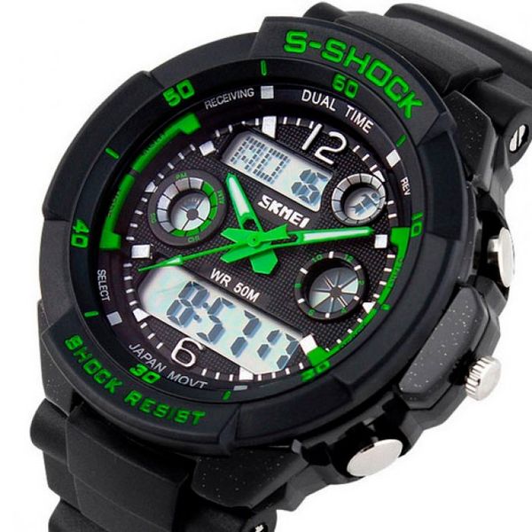 Годинник Skmei S-Shock Green 0931 фото