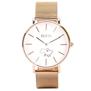 Жіночий годинник Besta Love UA Rosegold 1617 фото