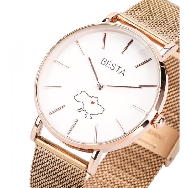 Жіночий годинник Besta Love UA Rosegold 1617 фото