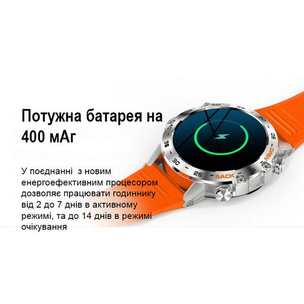 Розумний смарт годинник Smart Delta K52 (Чорний) 1612 фото