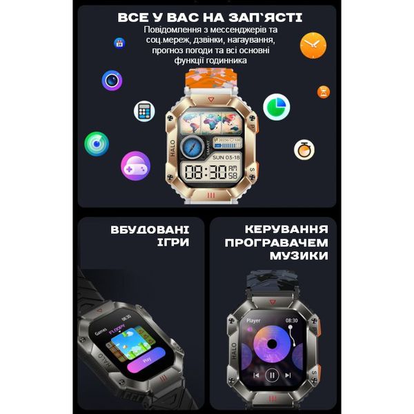 Розумний смарт годинник Smart Racer K+ з компасом 1542 фото