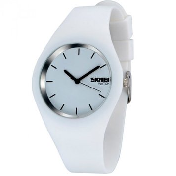 Годинник Skmei Rubber White 9068C фото